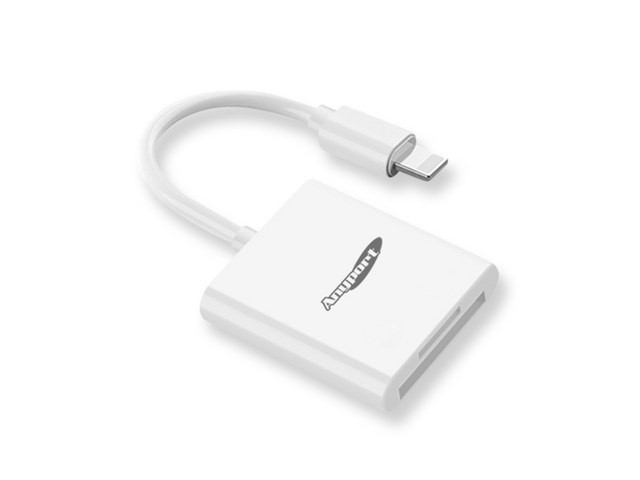 [아이폰 sd카드 리더기 8핀] 현명한 선택 애니포트 아이폰 8핀 OTG SD / TF 카드리더기