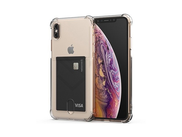 [아이폰 xs max 케이스] 놓치지 마세요 신지모루 범퍼 강화 4DX 에어팁 카드 수납 휴대폰 케이스